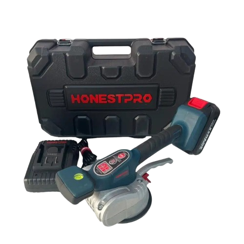 Ventouse de pose de carrelage vibrante sans fil avec 2 batterie 20V 2.0Ah, 50KG HONESTPRO YAE4616 - الصورة 2