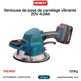 Ventouse de pose de carrelage vibrante 20V 4.0Ah HONESTPRO YAE4581