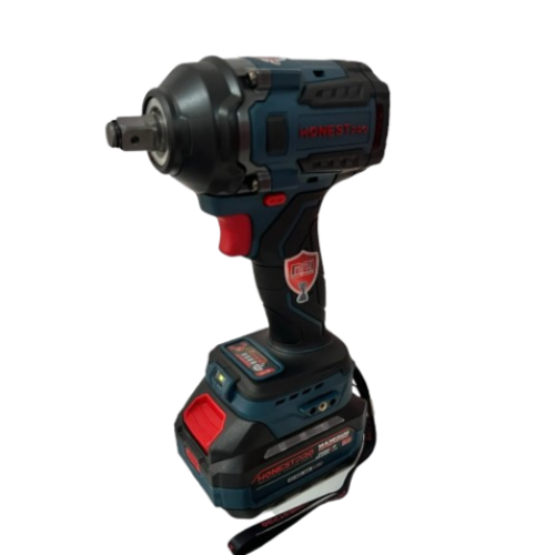 Clé A Choc Boulonneuse Sans Fil 21v Li-Ion BRUSHLESS Avec Batterie 4.0AH 800N.m HONESTPRO YAE6113 - الصورة 2