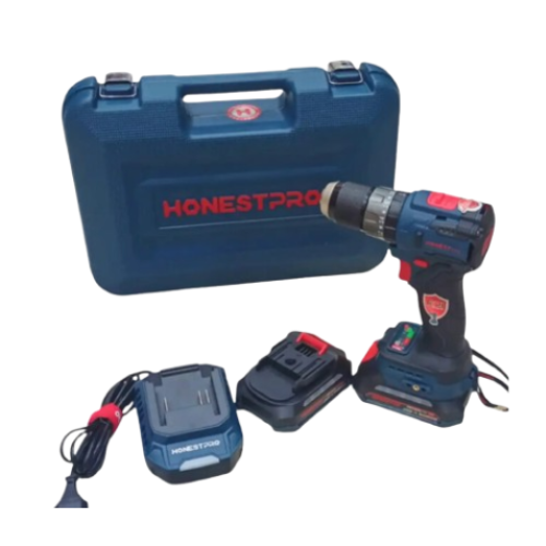 Visseuse perceuse sans fil 21V 2 batteries 2,0Ah 60N.m Brushless LED HONESTPRO YAE6120 - الصورة 3