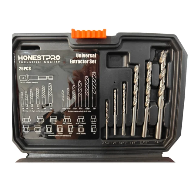 Kit Extracteur boulon 26 pièces HONESTPRO YAT2601 - الصورة 3