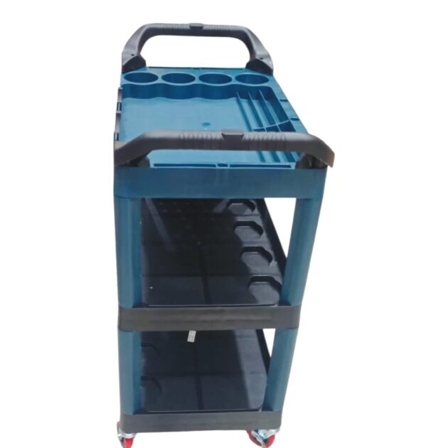 Chariot en plastic à outils à trois plateaux, 3 étages HONESTPRO YAT0221 - الصورة 4