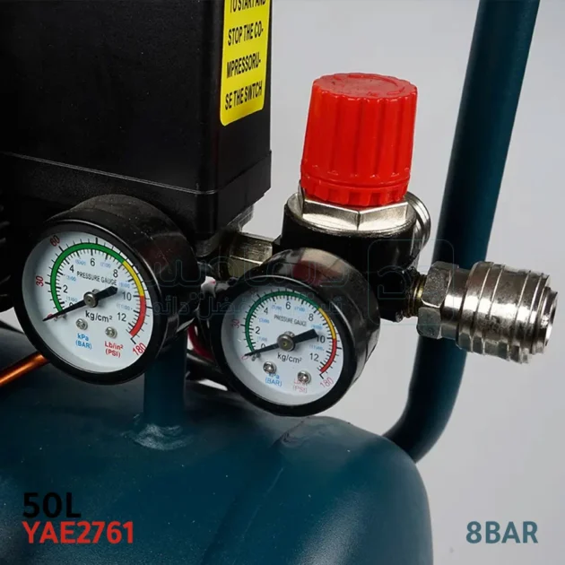 Compresseur d'air 50L 2000W 8bar HONESTPRO YAE2761 - الصورة 5