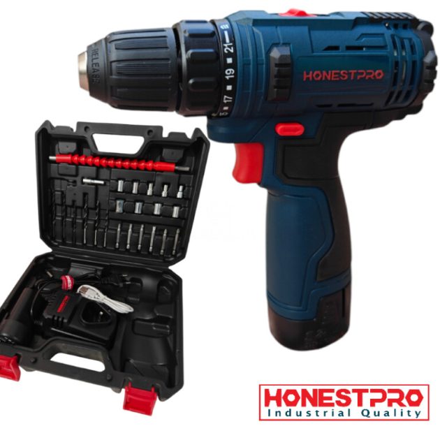 Visseuse a batterie 12V avec 28PCS Accessoires HONESTPRO YAE6151 - الصورة 2