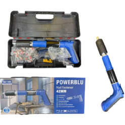 Pistolet a clous en acier machine de tir a ongles pénètre le mur et le fer 50pcs POWERBLU | YAE1080 - الصورة 6