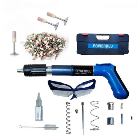 Pistolet a clous en acier machine de tir a ongles pénètre le mur et le fer 50pcs POWERBLU | YAE1080 - الصورة 3