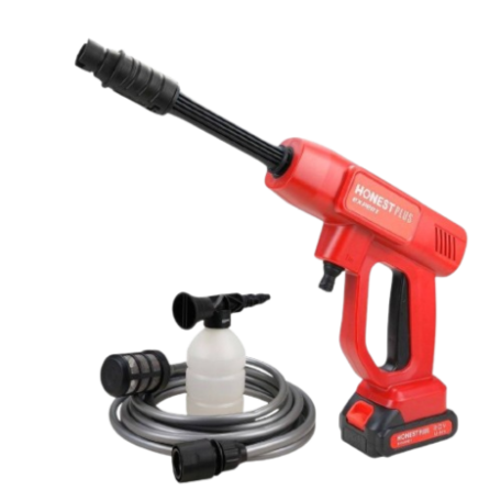 Nettoyeur haute pression sans fil 20V 20bar avec batterie li-ion 2.0Ah chargeur et pochette HONESTPLUS YAE4950 - الصورة 2