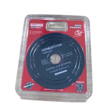 Disque de coupe 115 mm, alésage 22,23 mm, épaisseur 1,6 mm, pour verre, marbre et céramique HONESTPRO YAG0340 - الصورة 3