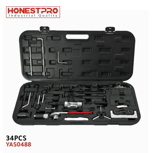 Kit d'outils de calage de distribution moteur pour VW Skoda Seat audi vag 34Pcs HONESTPRO YAS0488 - الصورة 2