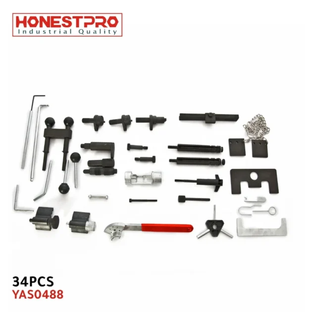 Kit d'outils de calage de distribution moteur pour VW Skoda Seat audi vag 34Pcs HONESTPRO YAS0488 - الصورة 4