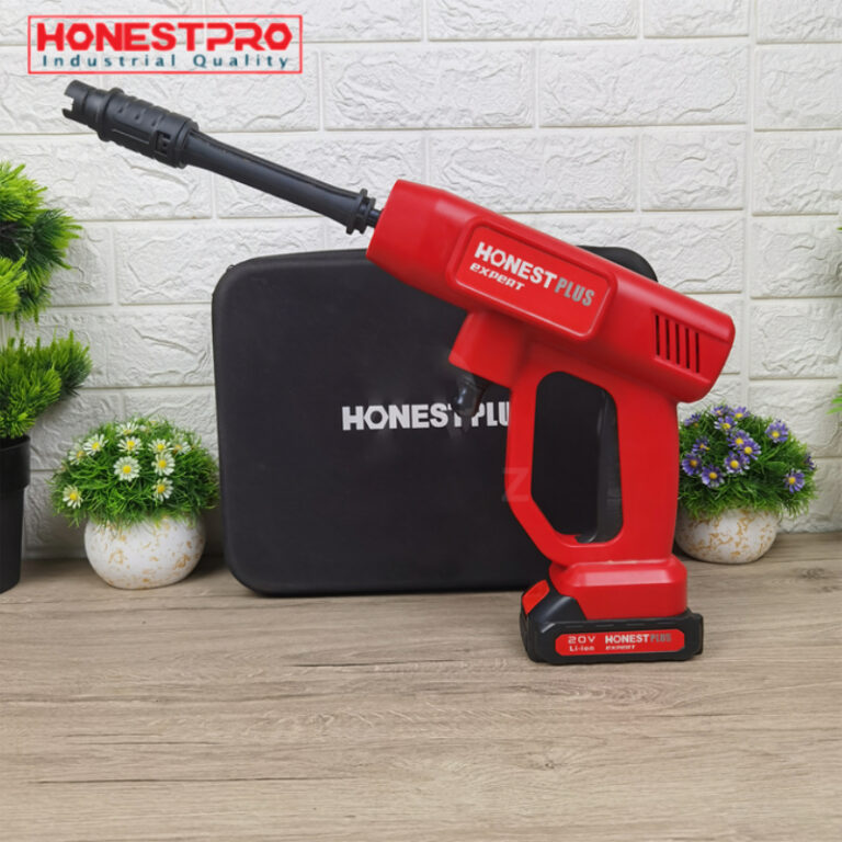 Nettoyeur haute pression sans fil 20V 20bar avec batterie li-ion 2.0Ah chargeur et pochette HONESTPLUS YAE4950 - الصورة 4