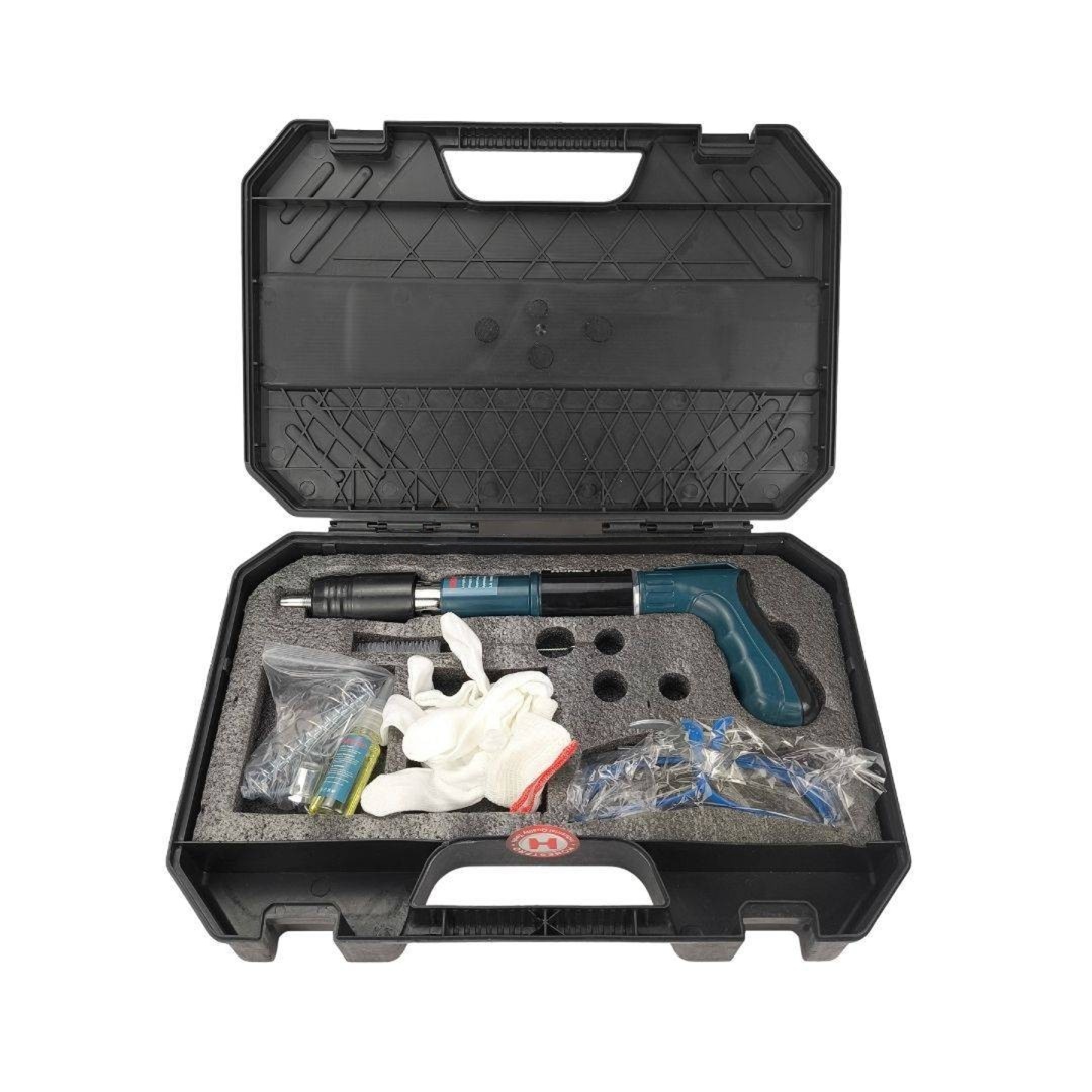 Pistolet à clous 42 mm longueur 35 cm compatible avec clous 27/32/42 mm 4 vitesses multi-usages avec coffret HONESTPRO YAE1081 - الصورة 5