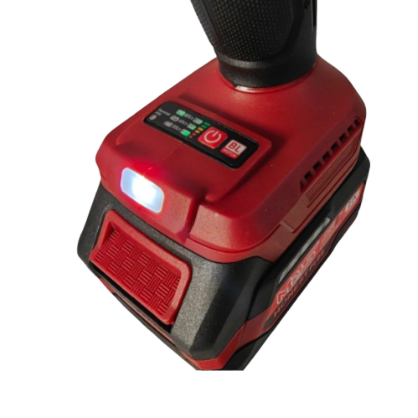 Clé à chocs sans fil 21V 600nm 1/2" 1 batteries 4.0Ah et chargeur et coffret HONESTPLUS YAE6128 - الصورة 5